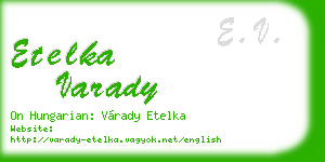 etelka varady business card