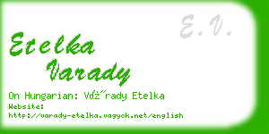 etelka varady business card